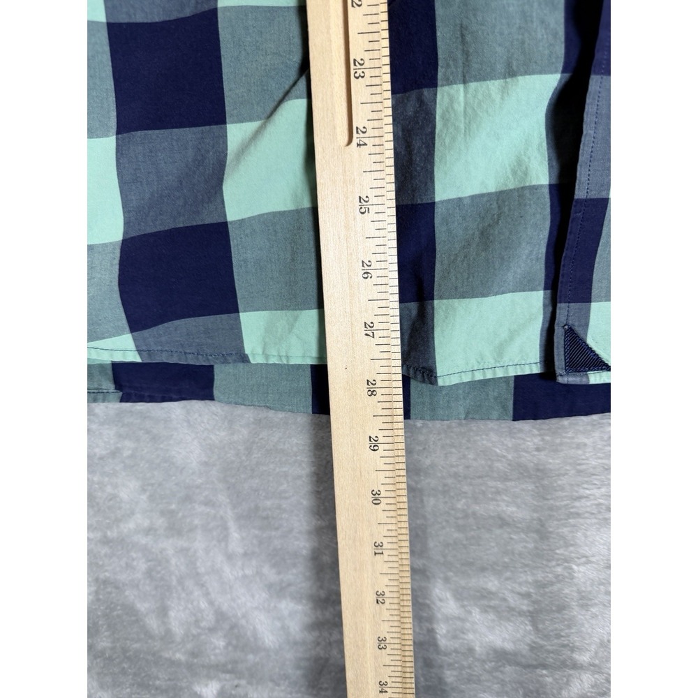 UNTUCKit Shirt Mens XL Green Blue Buffalo Check Plaid 100% Cotton Button Up - Picture 6 of 11